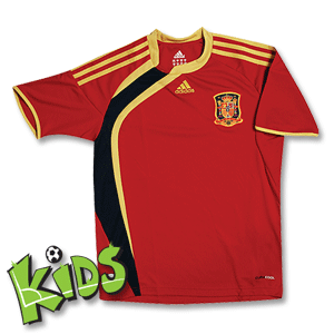 Adidas 09-10 Spain Home Shirt - Boys