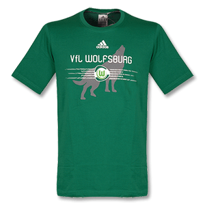 Adidas 10-11 VFL Wolfsburg Logo T-Shirt - green