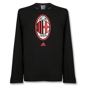 Adidas 11-12 AC Milan Graphic 1 T-Shirt - Black