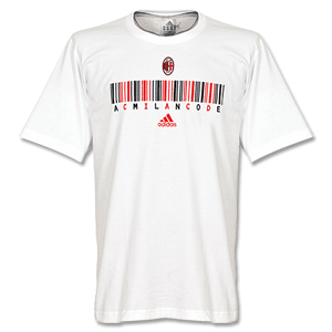 Adidas 11-12 AC Milan Graphic 8 T-Shirt - White