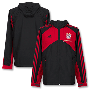 11-12 Bayern Munich Travel Jacket - Black/Red