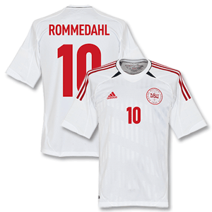 Adidas 12-13 Denmark Away Shirt   Rommedahl 10 (Fan