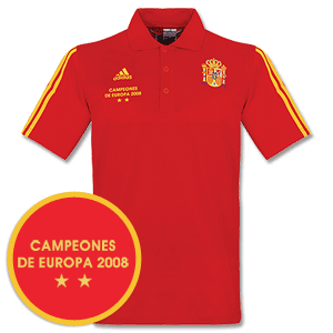 Adidas 2008 Spain European Champions Polo Shirt