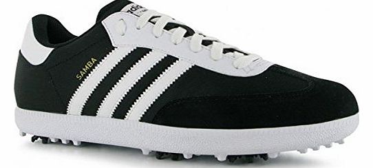 Adidas 2013 Adidas Samba Funky Golf Shoes-Black/White-9UK