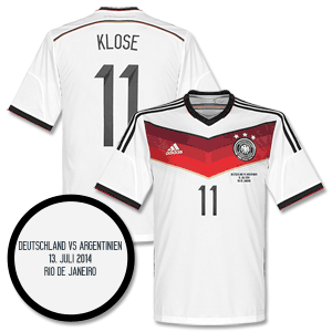 Adidas 2014 Germany Home World Cup Finalists Klose