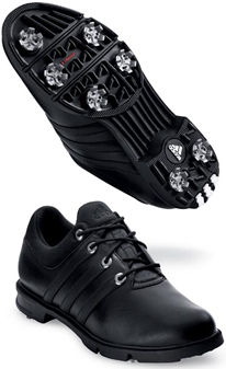 adidas 3 Stripe Comfort Black/Black Golf Shoe