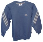 3 Stripe Kids Sweatshirt Heron Size 128cm
