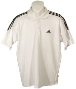 Adidas 3-stripe Polo White Size Medium (38/40 inch chest)