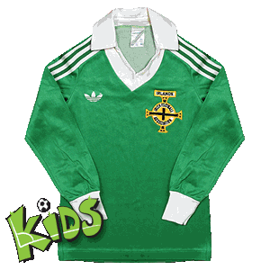 78-82 Northern Ireland Home L/S Shirt - Boys -