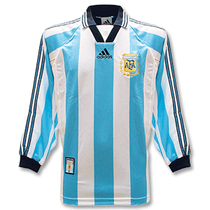 Adidas 98-99 Argentina Home L/S Shirt
