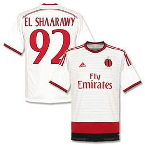 AC Milan Away El Shaarawy Shirt 2014 2015 (Fan