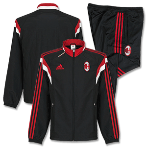 Adidas AC Milan Black Presentation Suit 2014 2015