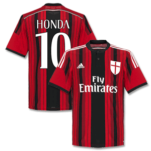 AC Milan Home Honda 10 Boys Shirt 2014 2015 (Fan