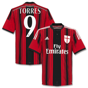 Adidas AC Milan Home Torres Shirt 2014 2015
