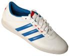 Adi T Tennis White/Blue Leather Trainers