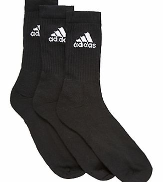 Adicrew Unisex Socks, Pack of 3, Black