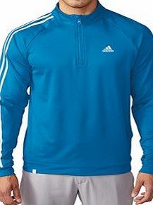 adidas  Golf 2016 Mens 3-Stripes 1/4 Zip LC Logo Jacket - Shock Blue - XL
