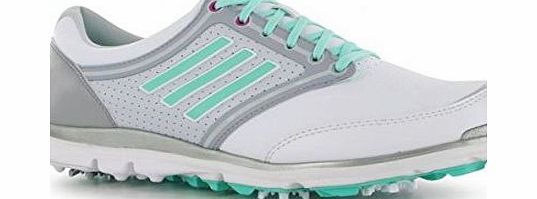 adidas  Ladies Adistar Golf Shoes 2014 Ladies 5 White/Grey/Mint Regular Fit Ladies 5 White/Grey/Mint Regular Fit