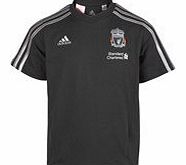 adidas  Liverpool FC Boys T-Shirt - Dark Grey/Red - Ages 8-16 - BNWT (Age 12)