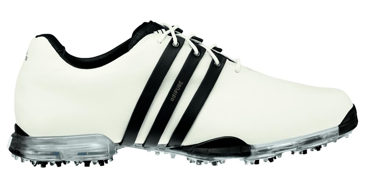 adidas adiPURE Golf Shoes White/Black