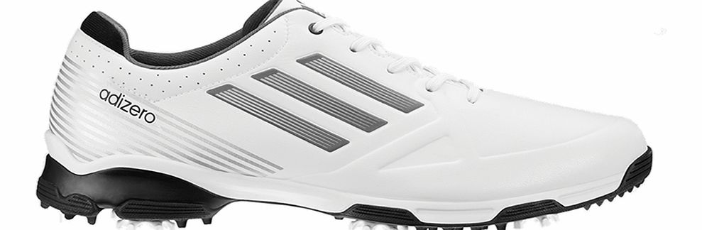 adidas adiZERO 6 Spike Golf Shoes White/Silver