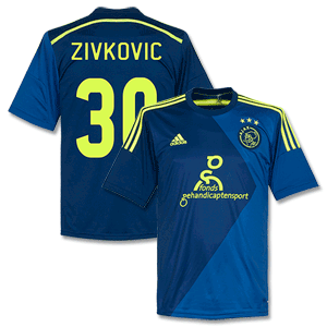 Adidas Ajax Away Zivkovic Shirt 2014 2015 (Fan Style