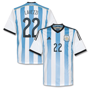 Argentina Home Lavezzi Shirt 2014 2015