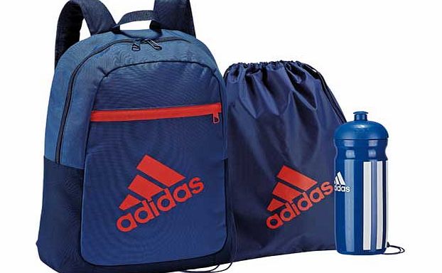 Adidas Backpack. Gym Sack and Water Bottle Set -