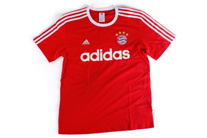 adidas Bayern Munich Football T-Shirt True Red/White