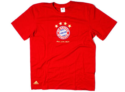 Adidas Bayern Munich Football T-Shirt University Red