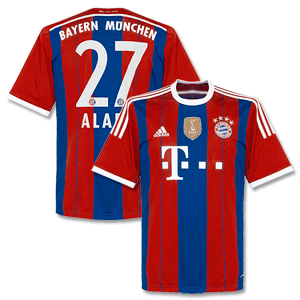 Bayern Munich Home Alaba Shirt 2014 2015 inc