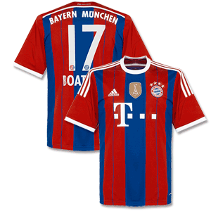 Bayern Munich Home Boateng Shirt 2014 2015 inc