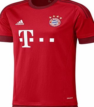Adidas Bayern Munich Home Shirt 2015/16 - Kids Red S08605