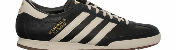 Adidas Beckenbauer Black Leather Trainers