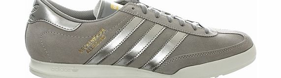 Adidas Beckenbauer Mid Grey/Silver Suede Trainers