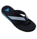 Black and Blue Flip Flops