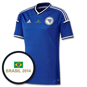 Adidas Bosnia Home Shirt 2014 2015 Inc Free Brazil 2014