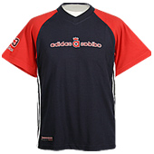 Adidas Boys III Point T-Shirt - Navy/Red.