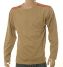 Adidas Brown and Terracotta Long Sleeve T-Shirt