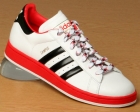 Campus 2 White/Black/Red Leather Trainers