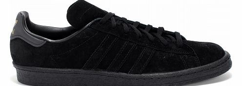 Campus 80s All Black Suede Trainers