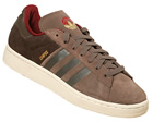 Campus II Brown/Gold Suede Trainers