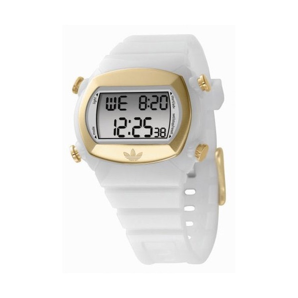 Adidas Candy LCD Gold Watch with White Strap
