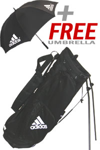 Adidas Carry Stand Bag Includes FREE Umbrella