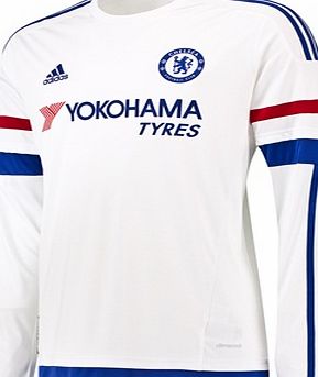 Adidas Chelsea Away Shirt 2015/16 - Long Sleeve White