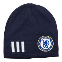 Adidas Chelsea Beanie Hat - Indigo/White/White.