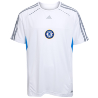 Adidas Chelsea Clima 365 Active T-Shirt - White/Pool-