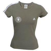 Adidas Chelsea Essentials 3 Stripe T-Shirt - Ventura