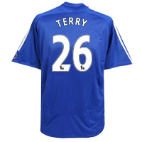 Adidas Chelsea Home Shirt 2006/08 with Terry 26 printing.