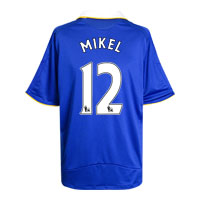 Adidas Chelsea Home Shirt 2008/09 with Mikel 12 printing.
